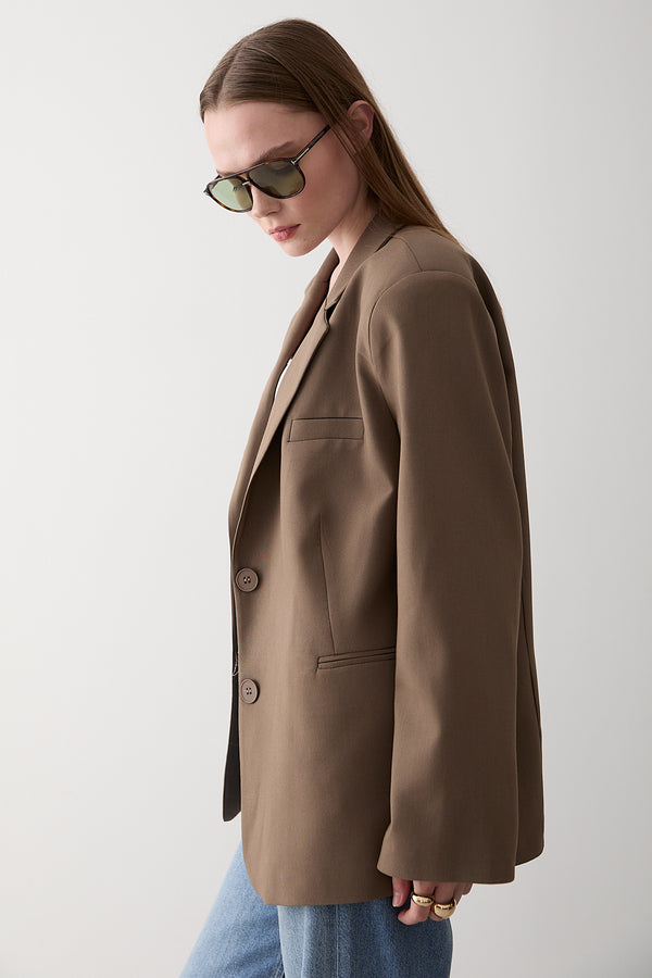 Haki Blazer Ceket - 7619