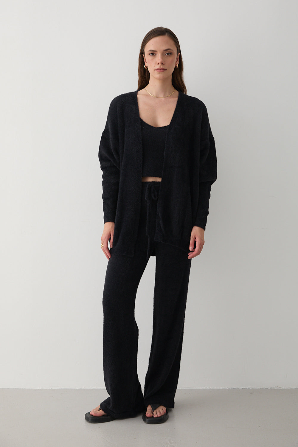 Siyah Yumoş Üçlü Takım