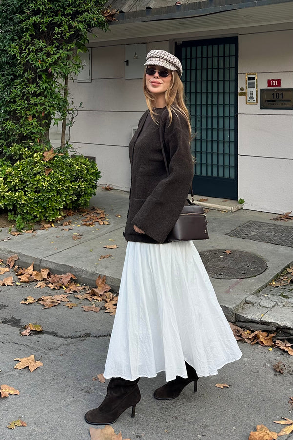 Kahverengi Çift Cepli Hırka - 04622