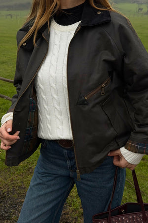 Kahverengi Cepli Kadife Yaka Ceket - 5124