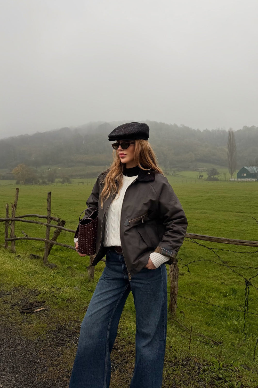 Kahverengi Cepli Kadife Yaka Ceket - 5124