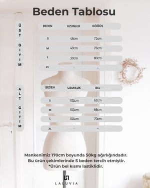 Siyah Desenli Korse Bluz Etek İkili Takım - 2y202610