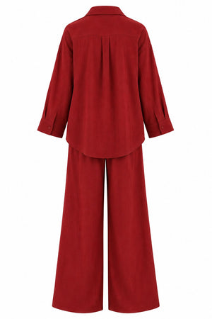 Bordo Pekin 2'li Kimono Takım - 2y912059