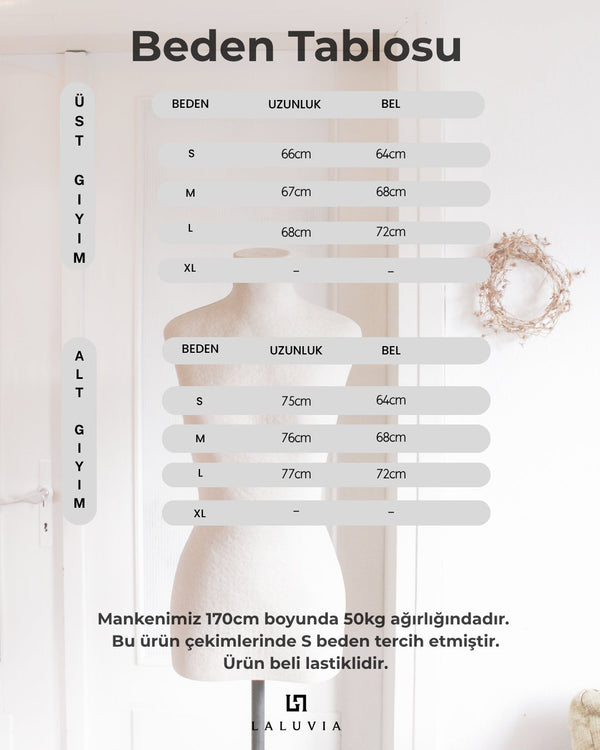 Kahve Leopar Desen Gömlek Pantolon Saten Takım - 906365
