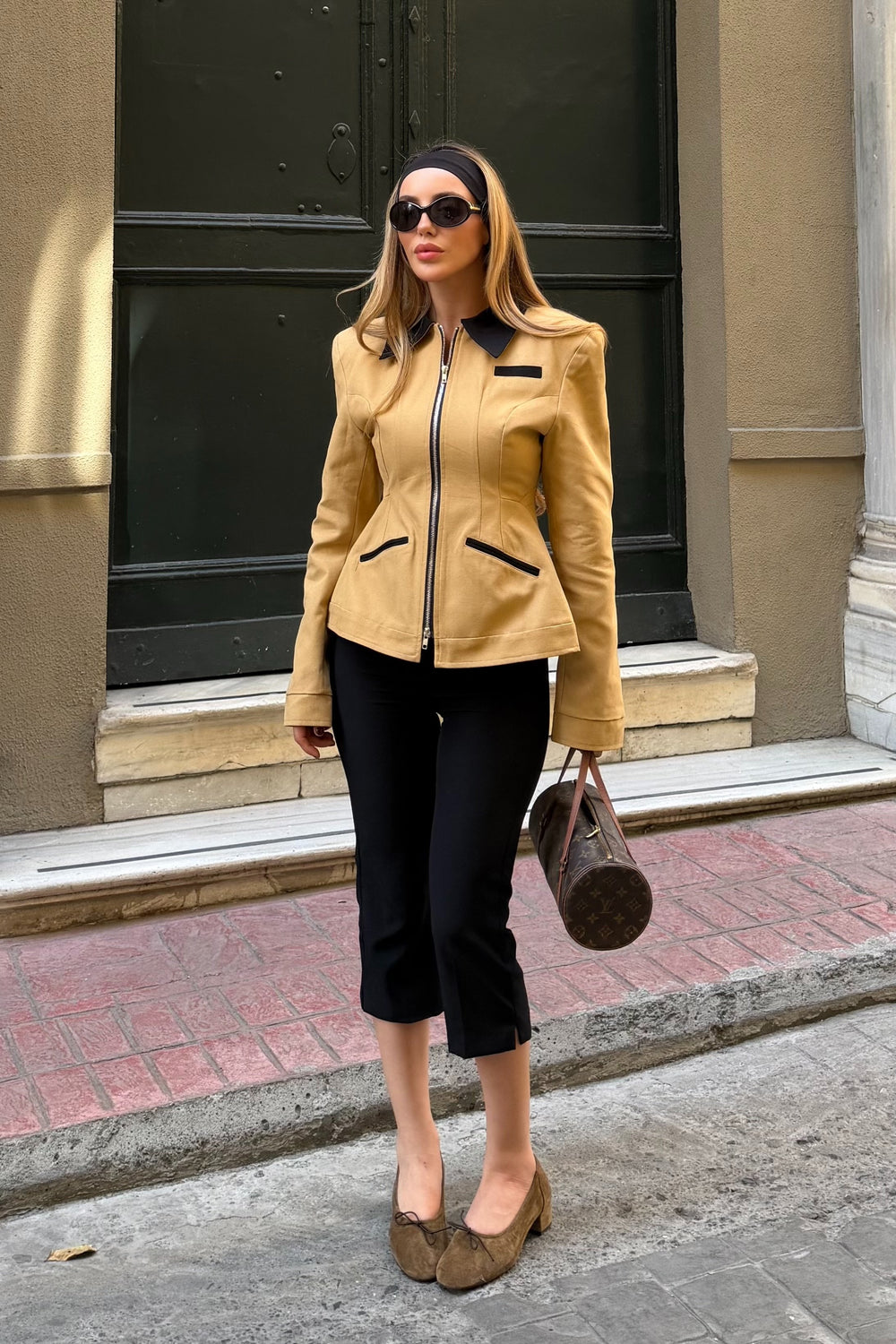 Camel Yaka Detaylı Flatolu Ceket - 2632