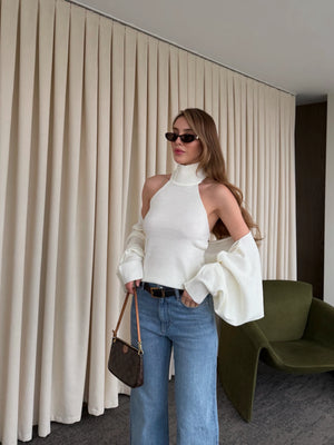 Ekru Triko Bolero Takım - 601117