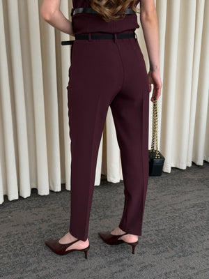 Mürdüm Pensli Pantolon - 51269