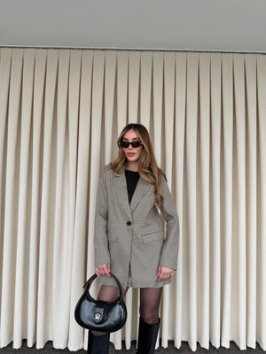 Bej Pötikare Ceket Etek Takım - 4093