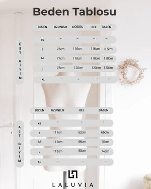 İndigo Kuşaklı Dantel Detaylı Bluz Pantolon Takım - 8006