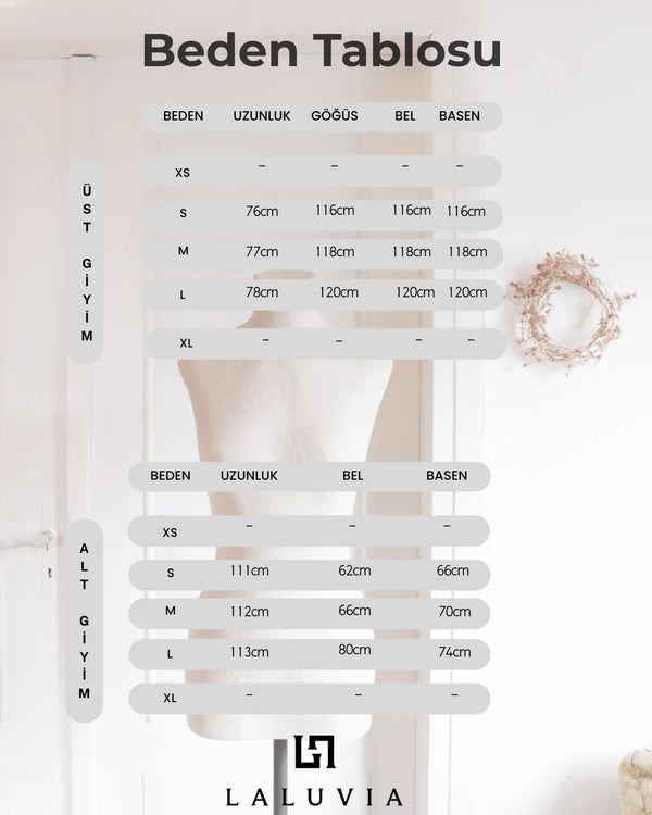 İndigo Kuşaklı Dantel Detaylı Bluz Pantolon Takım - 8006