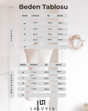 Mavi Balon Kol Düğmeli Ceket Pantolon Takım - 6525