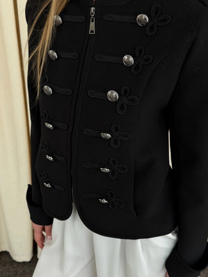 Siyah Napolyon Blazer Ceket - 9729