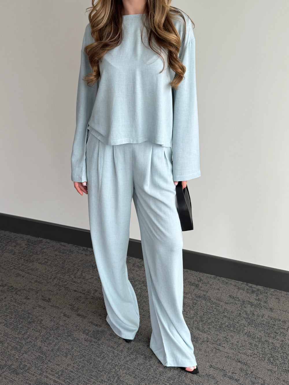 Mavi Mermaid Bluz Pantolon Takım - 8760