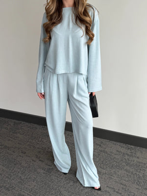 Mavi Mermaid Bluz Pantolon Takım - 8760