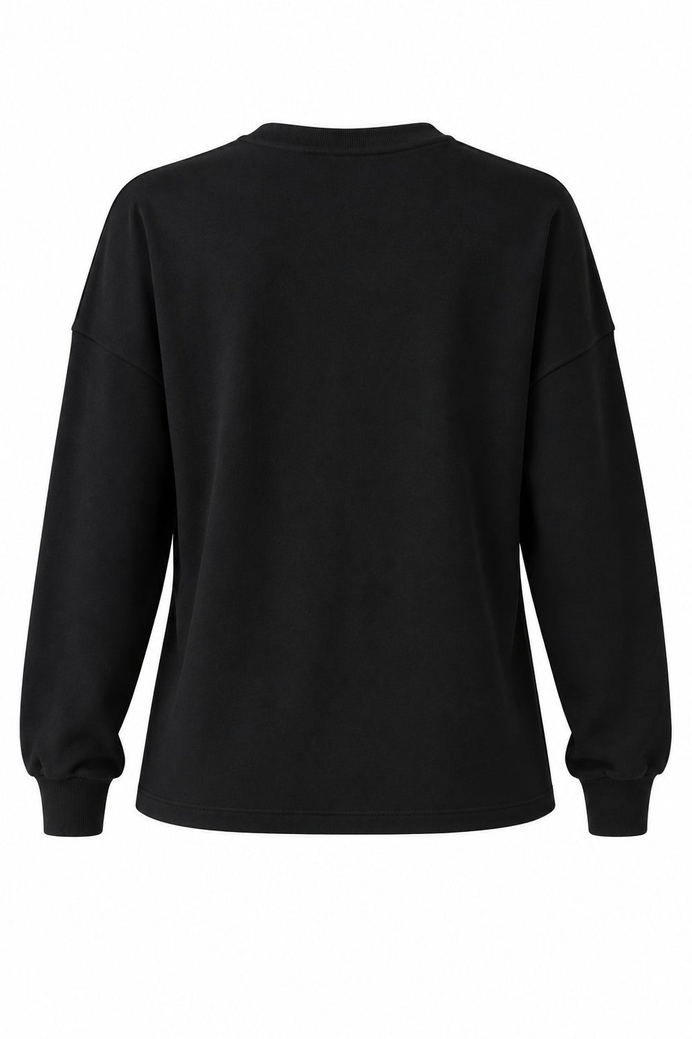 Siyah Taş İşlemeli Sweatshirt | LALUVIA