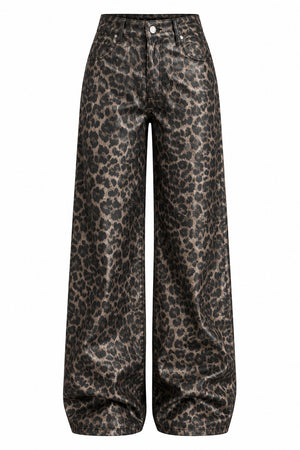 Varak Leopar Desenli Pantolon - 1281
