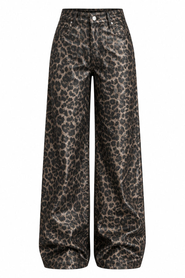 Varak Leopar Desenli Pantolon - 1281