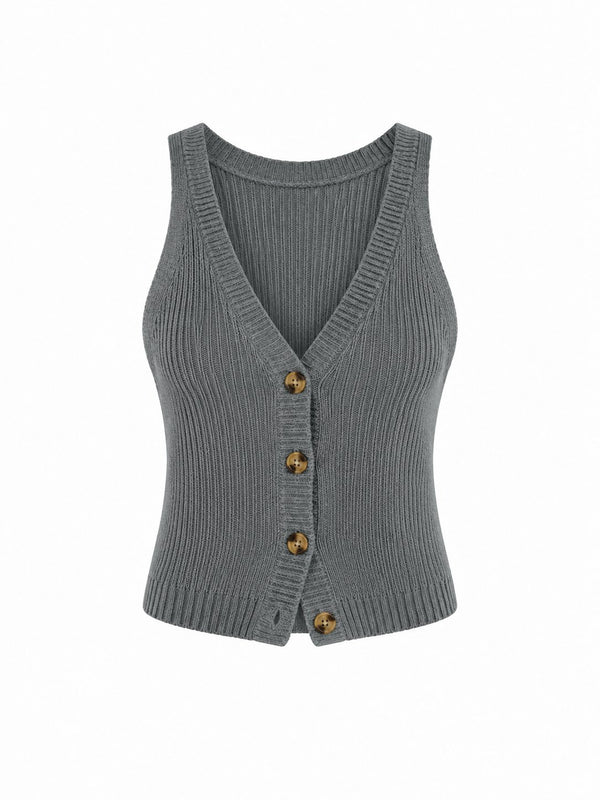 Antrasit Chic Yelek - 1354