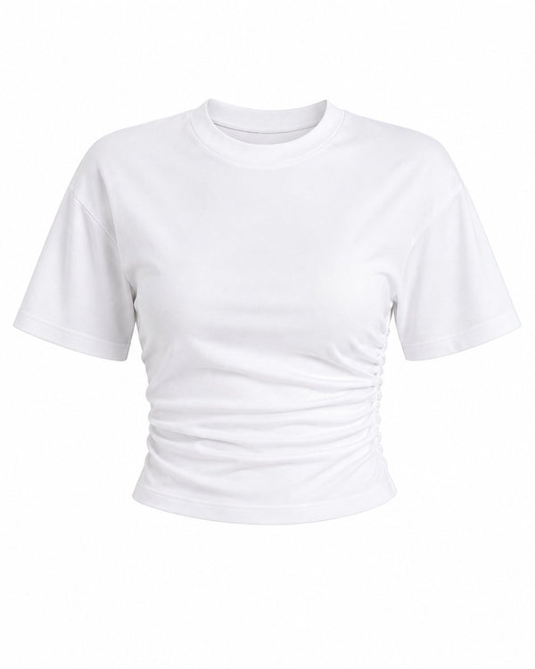 Beyaz Drapeli Body - 2y261003