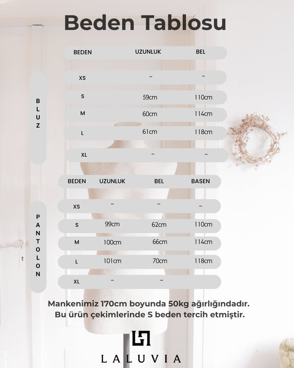 Bordo Yarasa Kol Belden Oturtma Bluz Salaş Pantolon Takım - 650008