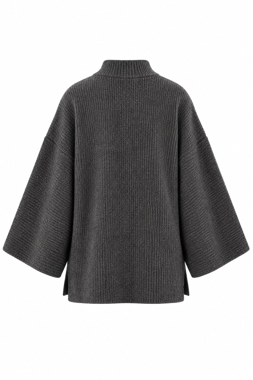 Antrasit Fitilli Oversize Kazak - 2y26808