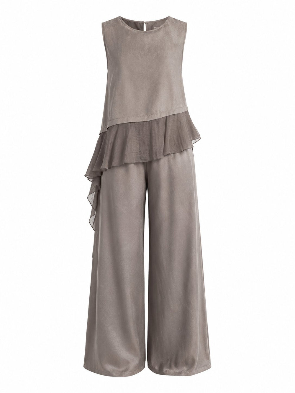 Vizon Garnili Bluz Pantolon Takım - 51391