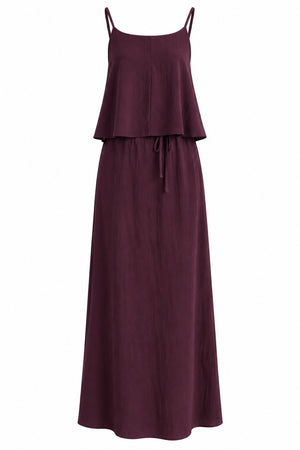 Bordo Askılı Bluz Etek Takım - 2y51165
