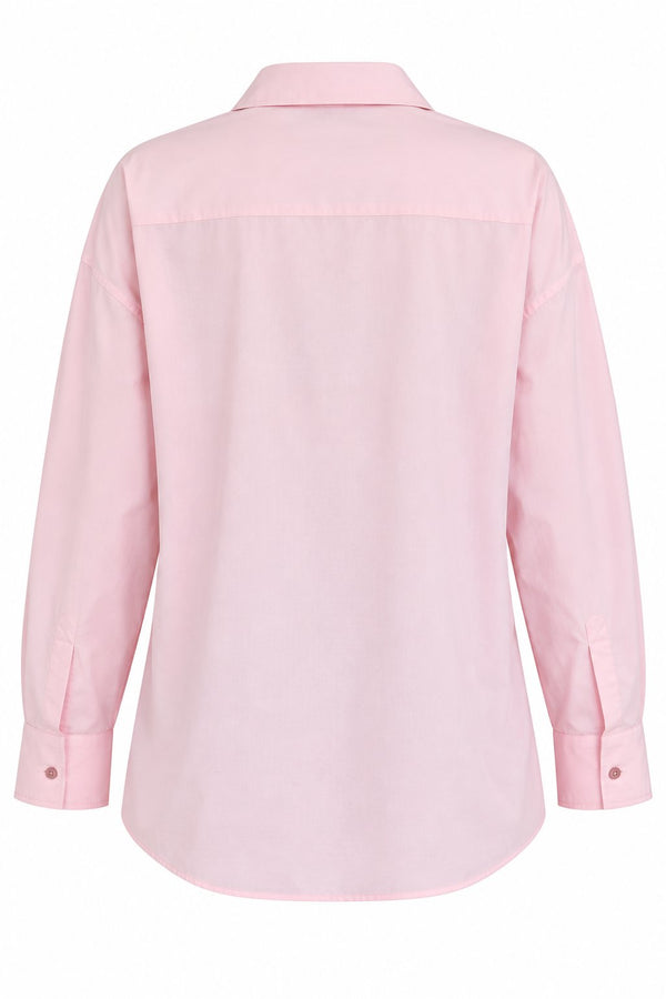 Pembe Oversize Gömlek - 2y5310