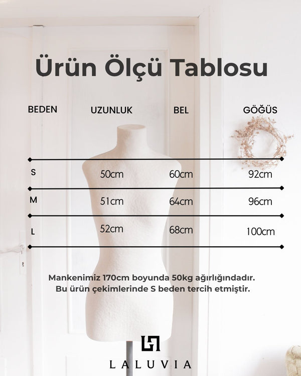 Kahverengi Kare Yaka Agraflı Bluz - ÖB261088