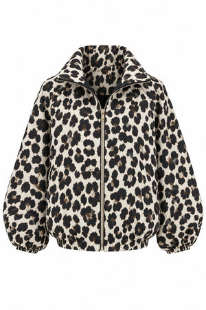 Leopar Bomber Ceket - 9636