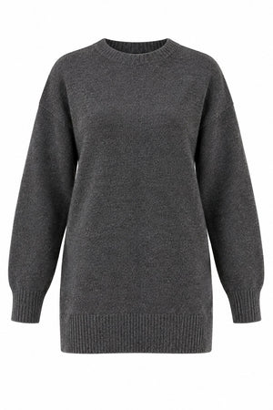 Antrasit Basic Triko Kazak - 2y04595