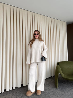 Taş Örme Triko Takım - 98078