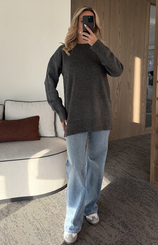 Antrasit Triko Kazak - 04595