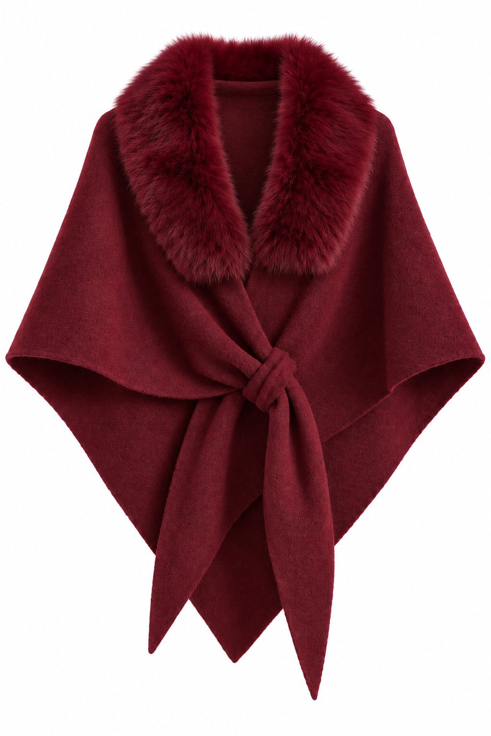 Bordo Kürklü Balaklava - 9090