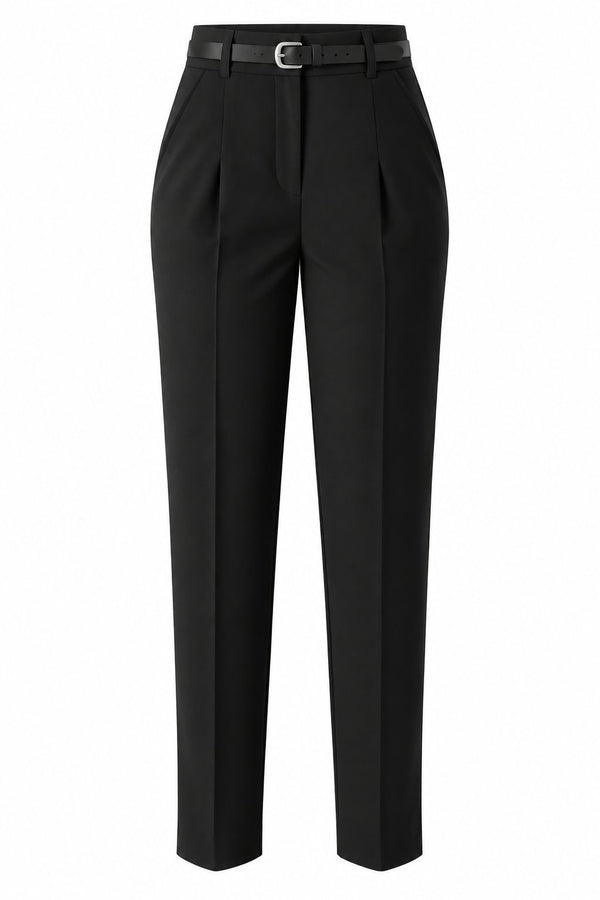 Siyah Kemerli Pantolon - 2y3790