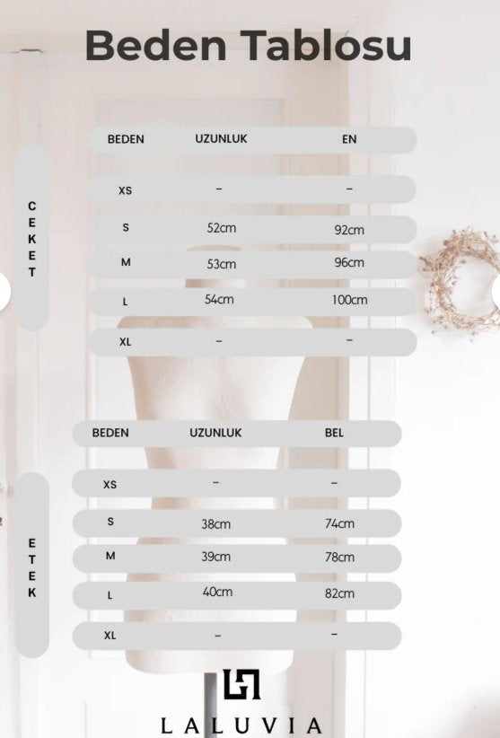 Lacivert Pileli Etek Ceket Denim Takım - 0984