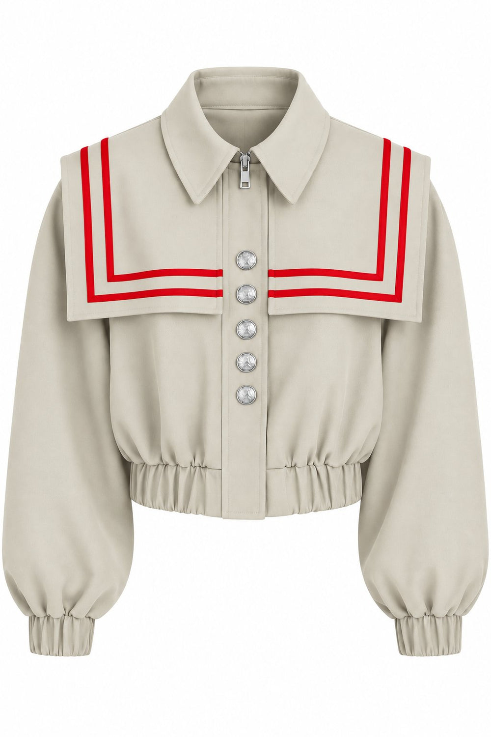 Bej Nevora Allerli Bomber Ceket - 3652