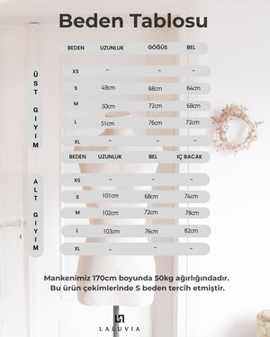 Kahverengi Balon Bluz Pantolon Takım - 7334