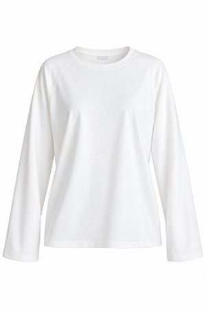 Ekru Reglan Kollu Tshirt | LALUVIA