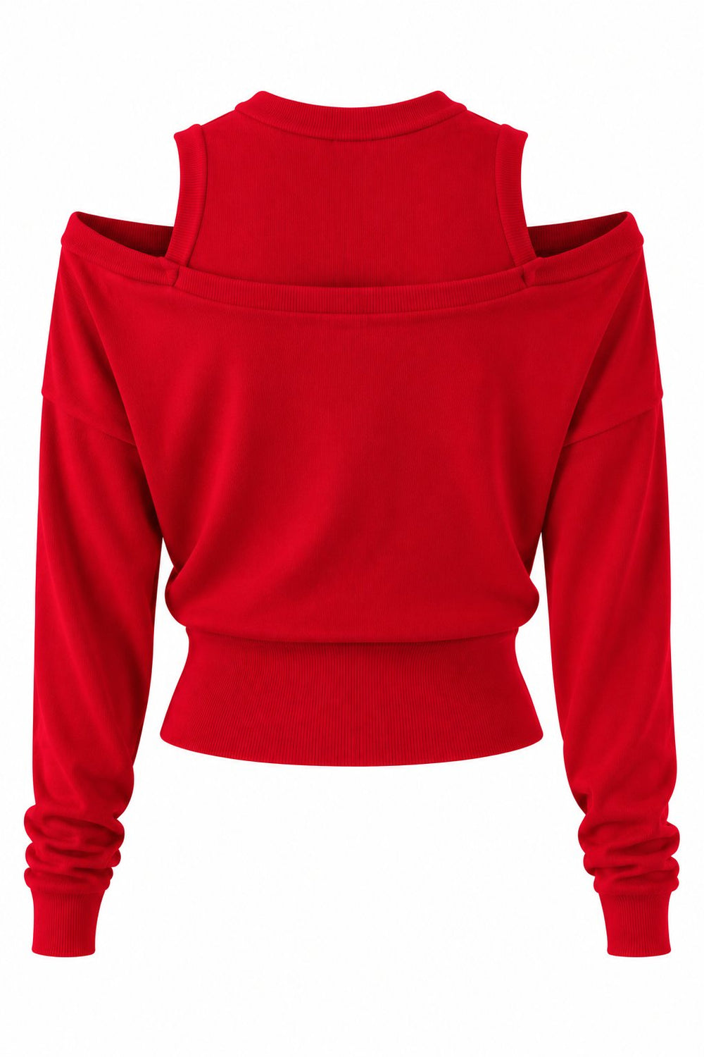 Kırmızı Altıgen Düğme Detaylı Body Hırka Takım - 261009