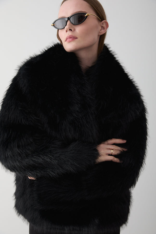 Siyah Britney Kürk - 8900