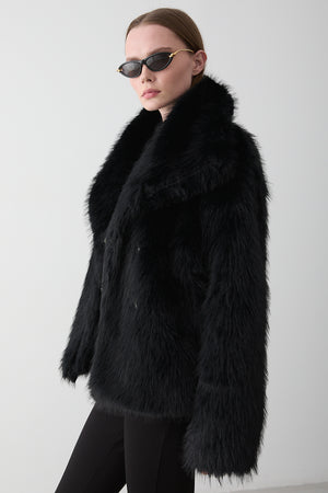 Siyah Britney Kürk - 8900