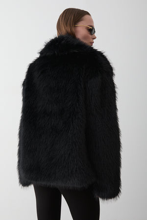 Siyah Britney Kürk - 8900