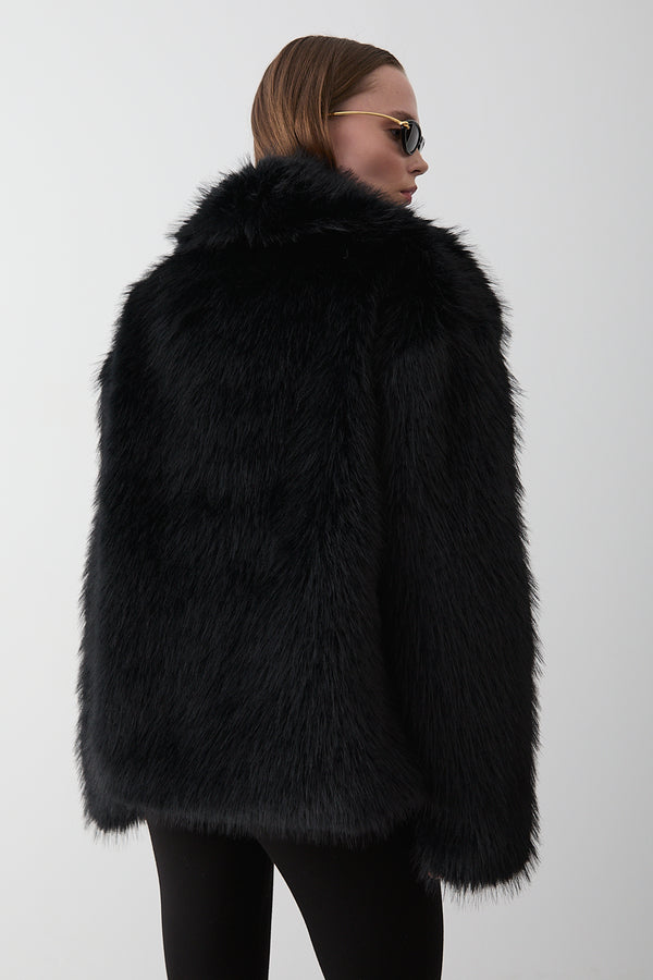 Siyah Britney Kürk - 8900