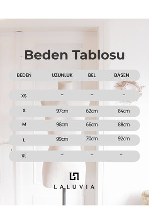 Haki Beli Lastikli Uzun Etek - 1012