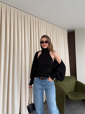 Siyah Triko Bolero Takım - 601117