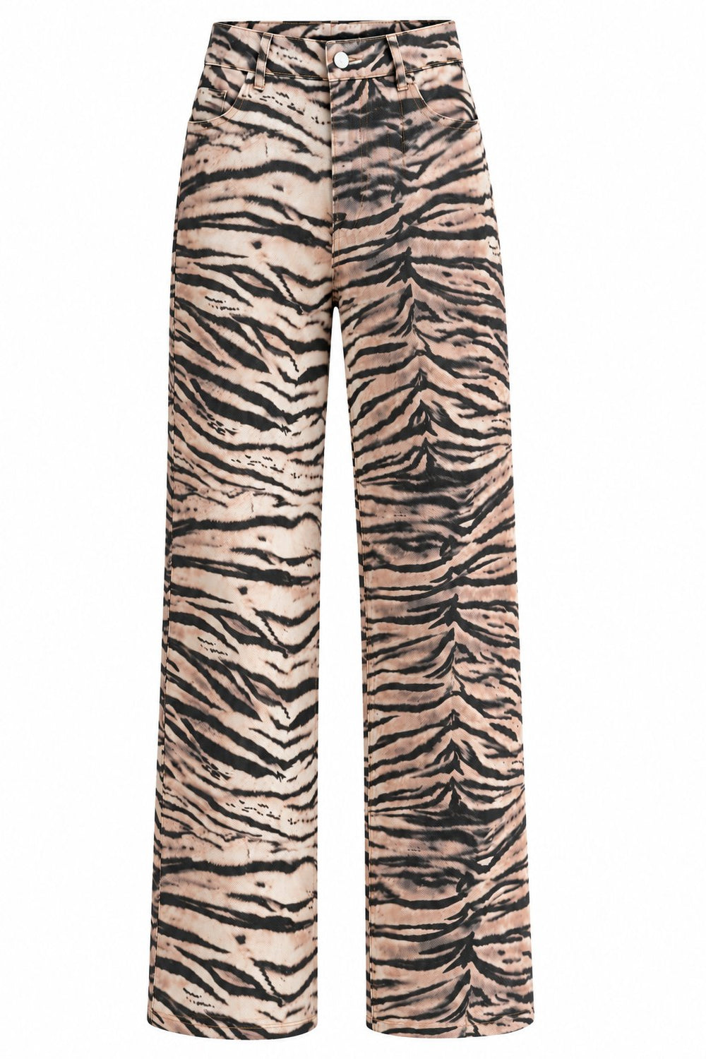 Bej Tiger Gabardin Pantolon - 1233