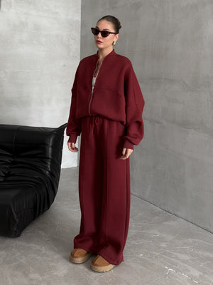 Bordo Nora Eşofman Takımı - 8001