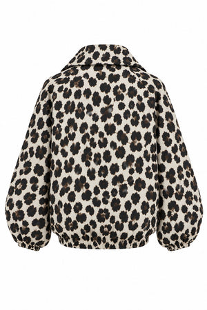 Leopar Bomber Ceket - 9636