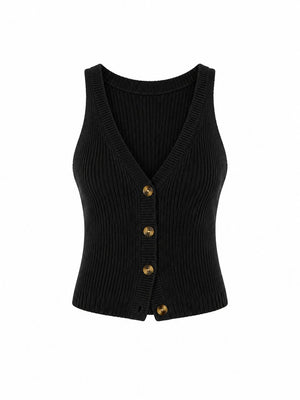 Siyah Chic Yelek - 1354